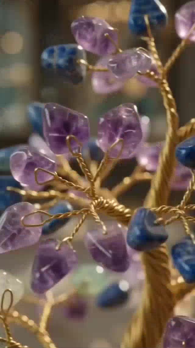 Natural Crystal Gemstone Tree